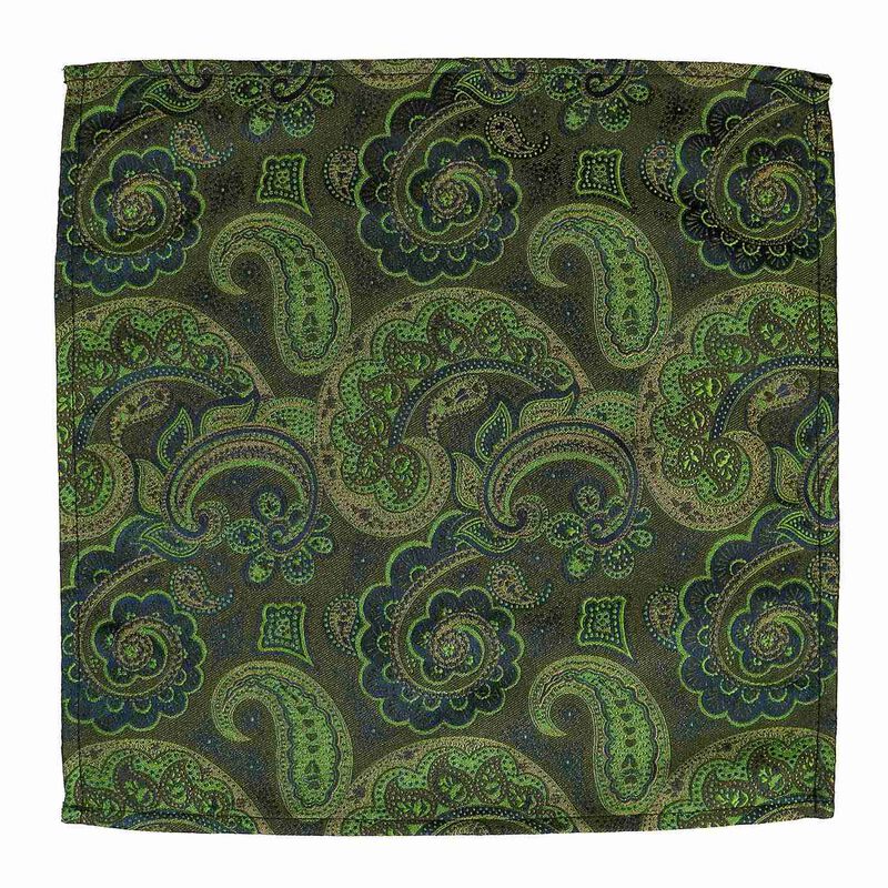 Fellini Luxe Paisley Pocket Square image number 0